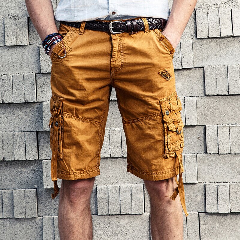 Summer Shorts Section Denim Shorts Men Cotton Short Fat Increase Young Men Bags Overalls