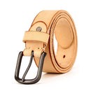 Leather belts for men jeans Do old rusty black buckle retro vintage mens male cowboy belt ceinture