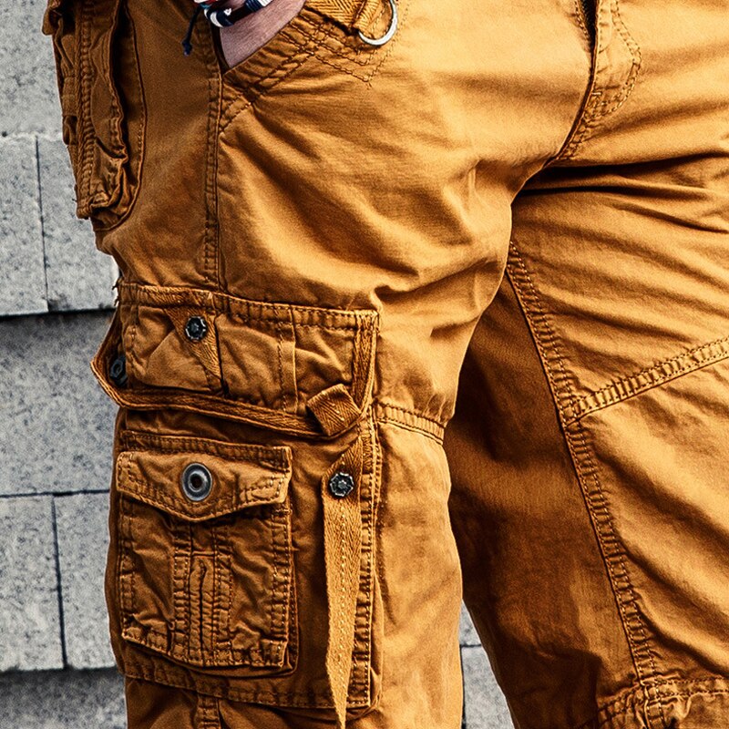 Summer Shorts Section Denim Shorts Men Cotton Short Fat Increase Young Men Bags Overalls