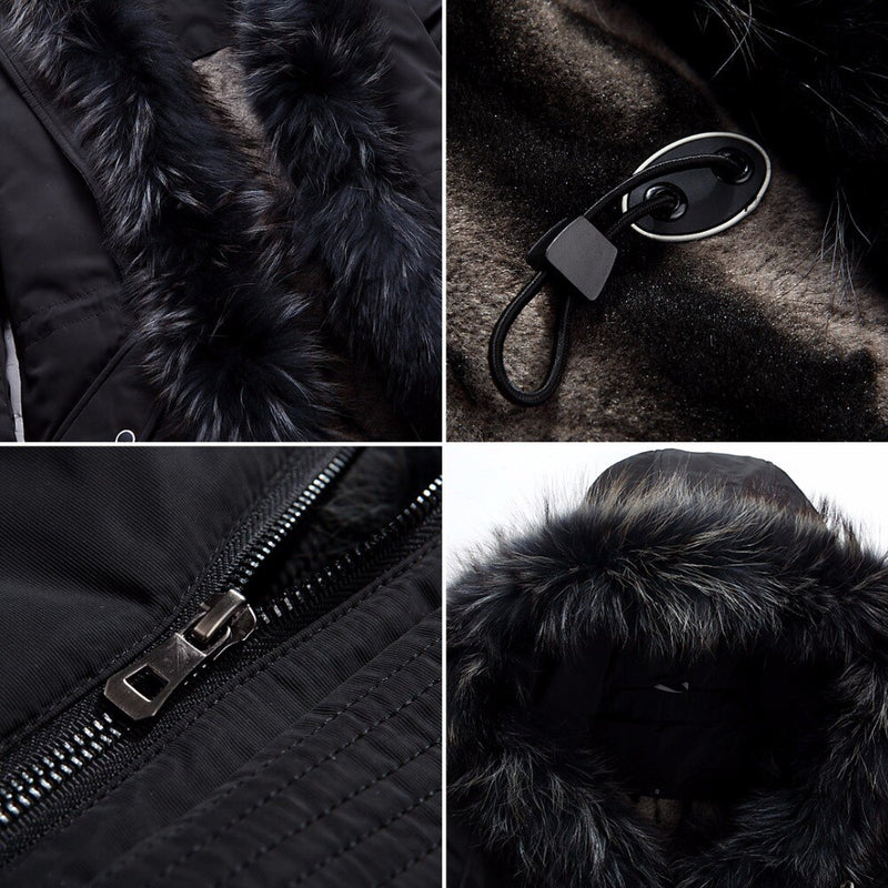 Winter Big Genuine Fur Hood Duck Down Jackets Men Warm High Quality Down Coats Male Casual Winter Outerwer Down Parkas