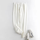 Women Pantalones England Style Side Of Zipper Drawstring Winter Harem  Trousers Women