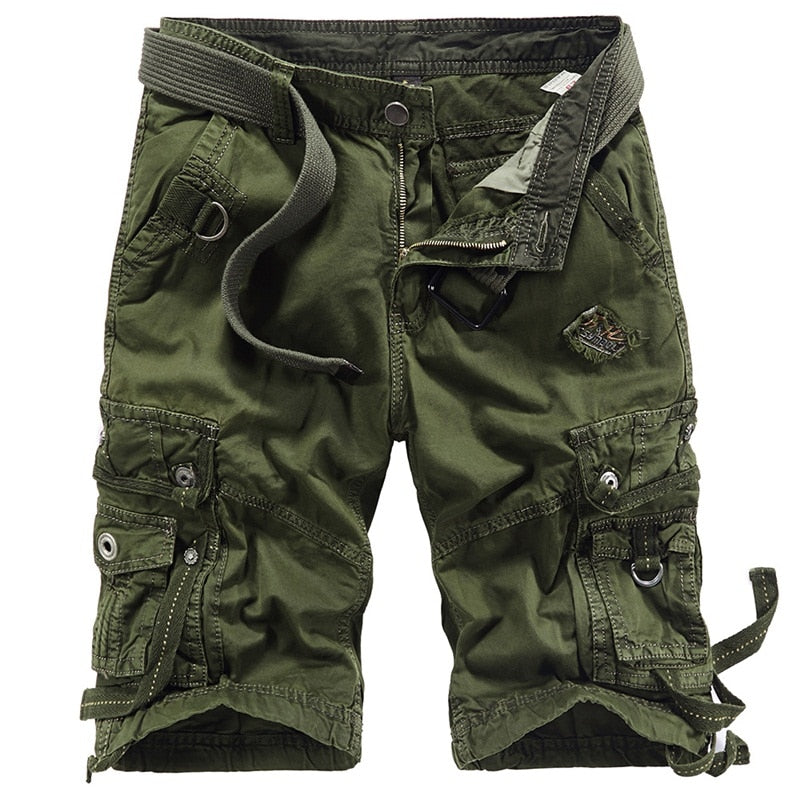 Summer Shorts Section Denim Shorts Men Cotton Short Fat Increase Young Men Bags Overalls