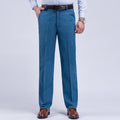 Spring Summer Arrival High Waist Jeans For Men Straight Autumn Casual High Quality Cotton Regular Fit Denim Pants Baggy Trousers