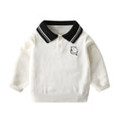 Baby Boys Knitted Sweaters Spring Lightweight Casual Lapel Children Tops Long Sleeve Kids Clothes for Boys