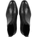 Exclusive Slip-on Paris Stone pattern catwalk wedge Leather handmade Chelsea Boots