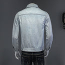 Denim Motorcycle Men Jacket High Street Retro Jacket Bomber Jacket Street Clothing Men Jacket