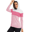 UPF 50+ Sun/UV Skin Protection Shirt Womens Anti-UV Long Sleeve Performance Swim T-Shirts Hoodie Tees Tops Outdoor Girl