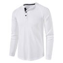 Fine Plaid Long Sleeves Soft t-Shirts Casual Fitness Men Tops Pullover