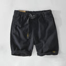Summer Men High Quality Cotton Cargo Shorts Sport Jogger Simple Loose Solid Zipper