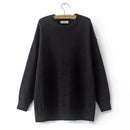 Women Clothing Sweaters Autumn Winter Pullover O-Neck Long Sleeve Knitted Jumper