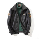 Men Leather Coat Faux Sheepskin Men Short Jacket leather Winter Jackets Mens