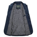 Autumn Blazer Denim Jacket Men Suit Jeans Coat Cotton Vintage Blue Classic Slim Fat Casual Clothing Overcoat