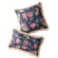 Floral Cushion Cover Dandelion Peony Leaves Pillow Cover 45x45cm/30x50cm Tassels for home decoration Living Room Bedroom Chair