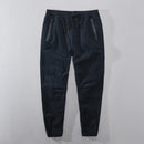 Autumn Men Trousers Trendy Loose Version Casual Handsome Stitching Tooling Simple Drawstring Tie Feet Harem Pants