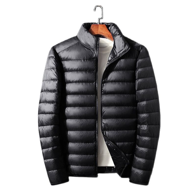 Casual Down Jacket Men Autumn and Winter New White Duck Down Stand-up Collar Male Coat Clothes