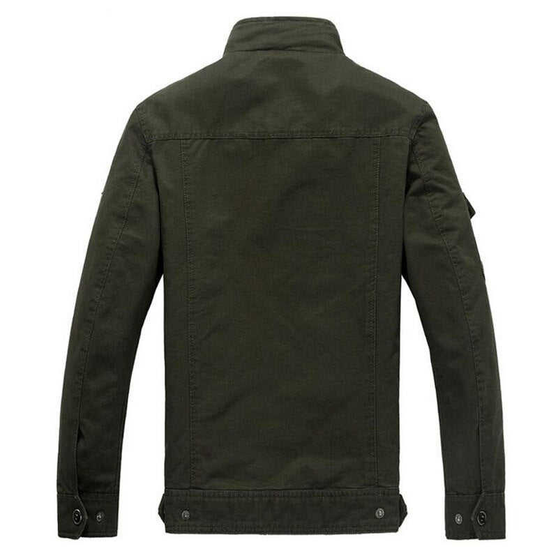 Army Military Jacket Men Spring Autumn Cotton Washed Coat Multi-pocket Pilot Bomber Tactical Flight Jackets