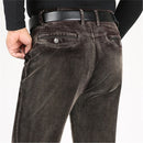 Corduroy Trousers Men Casual Pants Thick Autumn Winter Pants Men Cotton Full Length Straight Straight Loose