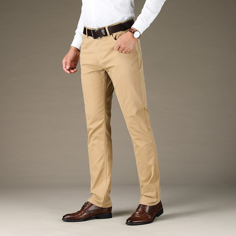 Mens Pants High Elastic Skinny Slim Cutting Trouser velvet Casual Pant Pocket
