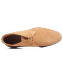 Handmade Genuine Cow Suede Men Ankle Boots Lace-Up Flat Autumn Leather Boots For Men