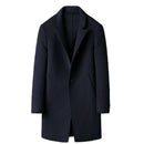 Men Wool Coat Double-sided Cashmere Coat Winter Casual Solid Wool Long Coats