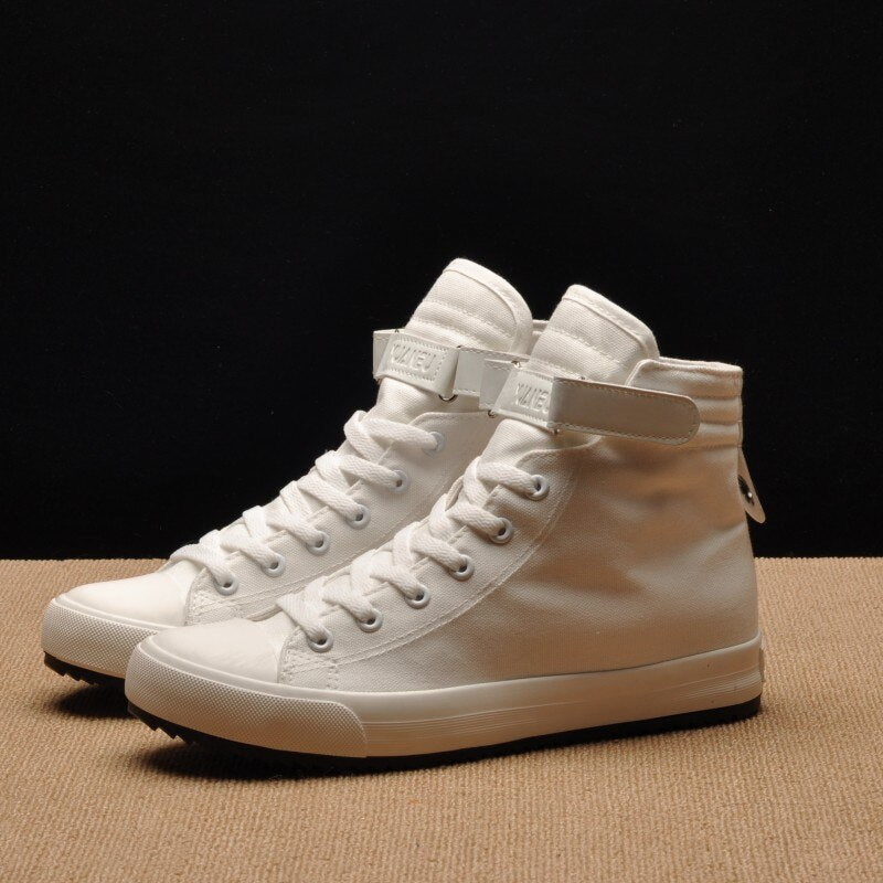 Men Canvas Shoes high Top Sneakers Spring Help Classic Unisex Style Breathable Man Casual Lovers Shoes