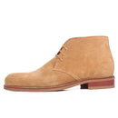 Handmade Genuine Cow Suede Men Ankle Boots Lace-Up Flat Autumn Leather Boots For Men