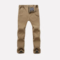Winter Waterproof Pants Men Casual Thick Warm Fleece Shark Skin Trousers Male Windbreaker Elastic Sweatpants Men Tactical Pants