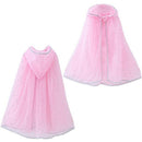 Kids Princess Hooded Cloak Flower Girl Capes Jackets Children Wedding Party Dress Up Outfits Wedding Halloween Birthday Clothes