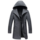 Winter Wool Coat Men Wool Jacket Men High Quality Hooded Mens