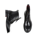 Autumn New Brogue Ankle Boots Men Black Genuine Calf Leather Shoes Classic Bespoke Blake Motorcycle