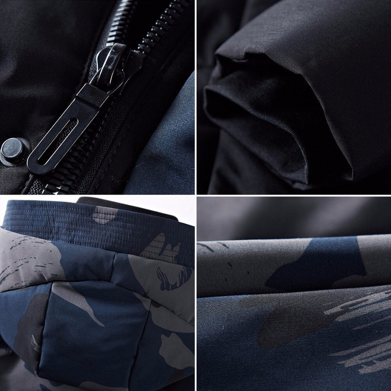 Men Coats Winter Jacket Men Slim Military Camouflage Outwear Warm Coat Top Clothing Casual Men
