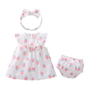 Baby Dress Newborn Baby Girl Dress 1 Year Baby Dress Birthday headband pink party tutu toddler kids clothing outfit