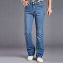 Mens Flare Jeans Man Vintage Trousers High Waist Flares Jeans For Men Bootcut Blue Jeans