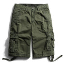 Summer Men Military Cargo Shorts Army Green Tactical Shorts Men Cotton Loose Work Casual Short