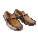 Handmade Vintage Male Leisure Shoe Hand Painted Luxury Genuine Leather Mens Casual Shoes