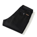 Mens Suit Pants Regular Straight Fit Anti-wrinkle Cotton Elasticity Long Trousers Business Casual Pants
