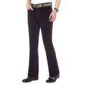 Spring Autumn Mens Smart Casual Corduroy Pants Flares Male Mid Waist Bell-Bottom Trousers