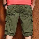 Cotton Casaul Shorts Loose Cargo Shorts Men Cool Summer Military Short Pants Shorts