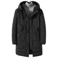 Men Winter Long Thick Parkas Jacket Outerwear Male Casual Loose Warm Cotton Padded Coat Mens Overcoat