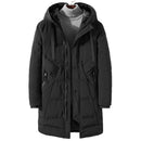 Men Winter Long Thick Parkas Jacket Outerwear Male Casual Loose Warm Cotton Padded Coat Mens Overcoat