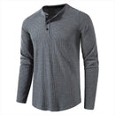 Fine Plaid Long Sleeves Soft t-Shirts Casual Fitness Men Tops Pullover