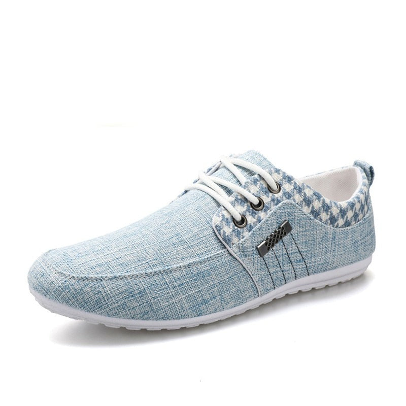 Spring Summer Men Casual Shoes Canvas Breathable Low Top Youth Shoes