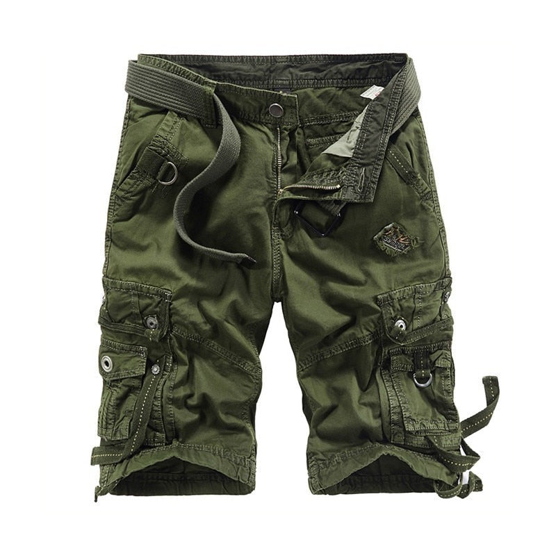 Summer Shorts Section Denim Shorts Men Cotton Short Fat Increase Young Men Bags Overalls