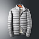 Casual Down Jacket Men Autumn and Winter New White Duck Down Stand-up Collar Male Coat Clothes