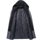 Men Long detachable Hood woolen coat men coat jacket men wool Jacket