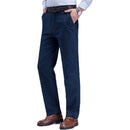 Spring Summer Arrival High Waist Jeans For Men Straight Autumn Casual High Quality Cotton Regular Fit Denim Pants Baggy Trousers