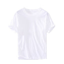 Spring Summer T-Shirt Short Sleeve Loose Simple Solid Sweat Casual Trendy O-Neck Fresh Youth Handsome Tees