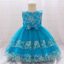 Infant Newboen Party Dress For Baby Girl Clothes Lace Princess Dresses Baptism Dress Retro Embroidery Gown