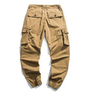 Mens Spring Pants Cotton Slim Cargo Pants Casual Four-color Elastic Worker Male
