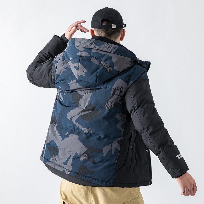 Men Coats Winter Jacket Men Slim Military Camouflage Outwear Warm Coat Top Clothing Casual Men